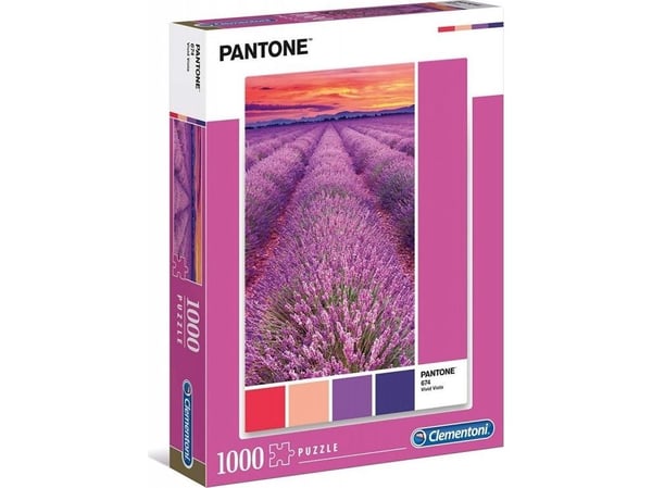 Clementoni Puslespill 1000 brikker Pantone - Vivid Bratsj