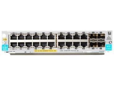 HPE - Utvidelsesmodul - Gigabit Ethernet (PoE+) x 20 + Gigabit Ethernet / 10 Gigabit SFP+ x 4 - for HPE Aruba 5406R, 5406R 16, 5406R 44, 5406R 8-po...