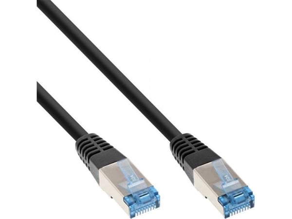 InLine 72820S, 20 m, Cat6a, S/FTP (S-STP), RJ-45, RJ-45, Svart