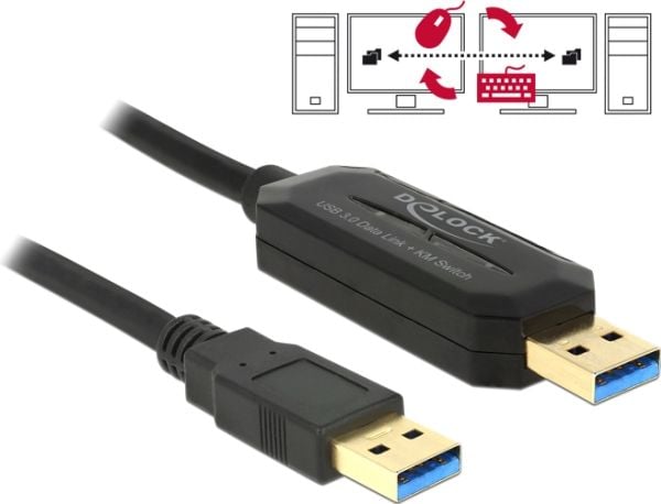 Delock - Adapter til direkte tilslutning - USB 3.0 - USB 3.0 x 1 - sort