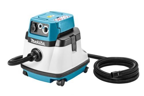 Makita VC2510LX1, Tørr & våt, Sort, Blå, Hvit, 58,3 l/s, 22 kPa, 5 m, 73 dB