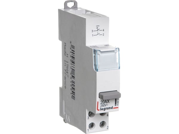 Legrand modulaarinen kaksivakioitu kytkin 2Z 20A 250V AC LP411 (412910)