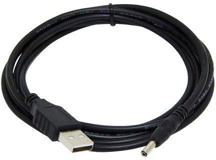 Cablexpert - USB / virtajohto - USB (vain virta) (uros) DC-liitäntään 3,5 x 1,0 mm (uros) - 1,8 m - musta