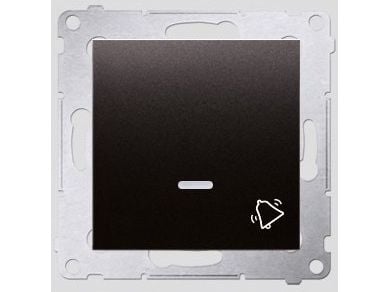 Kontakt-Simon DD1L.01/48, Trykknapkontakt, Plast, Anthracit, IP20, IP44, 250 V, 10 A