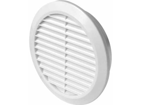 AWENTA ventilationsgaller vit med nät 125 mm (T32)