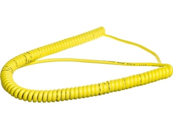 Lapp ÖLFLEX Spiral 540 P, 1,5 m, 0,75 mm², Keltainen, 3000 V, -30 - 50 °C, 7 mm