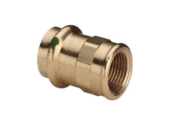 VIEGA Sanpress overgang ½"x18mm af rødgods muffe/muffe, SC-contur