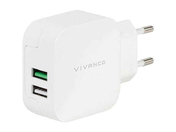 Vivanco 37563, Sisätila, AC, 5 V, Valkoinen