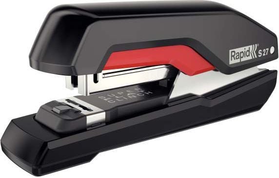 Rapid Supreme S27 - Stiftemaskin - 30 ark - 24/6, 26/6 - metall, ABS-plast - svart, rød