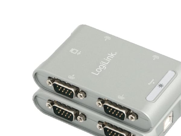 LogiLink USB 2.0 to 4-Port Serial Adapter - Seriell adapter - USB 2.0 - RS-232 x 4