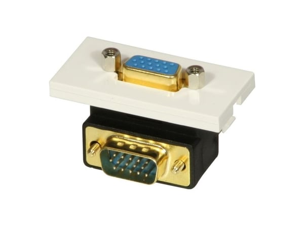 Lindy 60513, VGA, VGA, Sort, Hvit