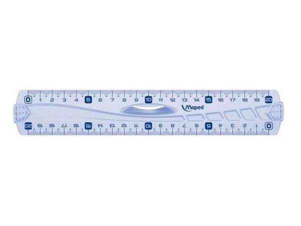Maped 242120, Plastikk, Blå, Translucent, cm, MM Fiber, 20 cm, 1 stykker, Hengepose