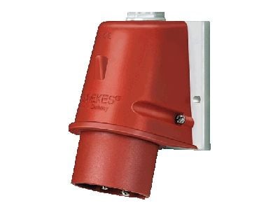 Mennekes Seinäasennettava kuluttaja pistotulppa ruuviliittimillä 32A 400V IP44 (MEN804)