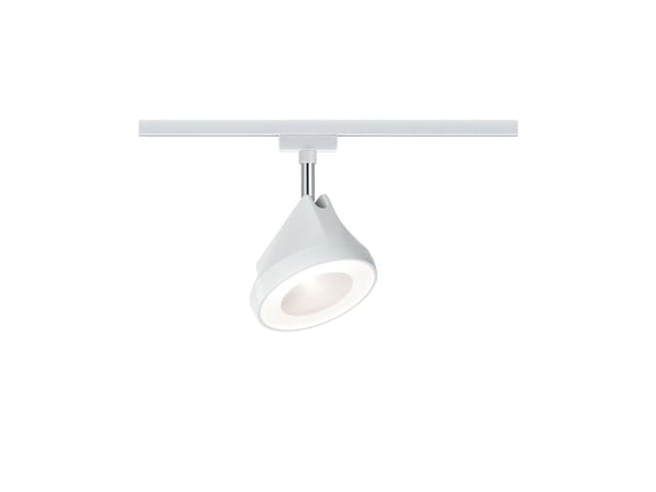 Paulmann 954.47, Spotlight på skinne, 1 ampuller, LED, 2700 K, 1180 lm, Kromfarget, Hvit