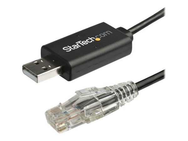 StarTech.com 1,8 m (6 ft) Cisco USB-konsolikaapeli - USB-RJ45 Rollover-kaapeli - 460Kbps - Windows-, Mac- ja Linux-yhteensopiva - M/M (ICUSBROLLOVR...
