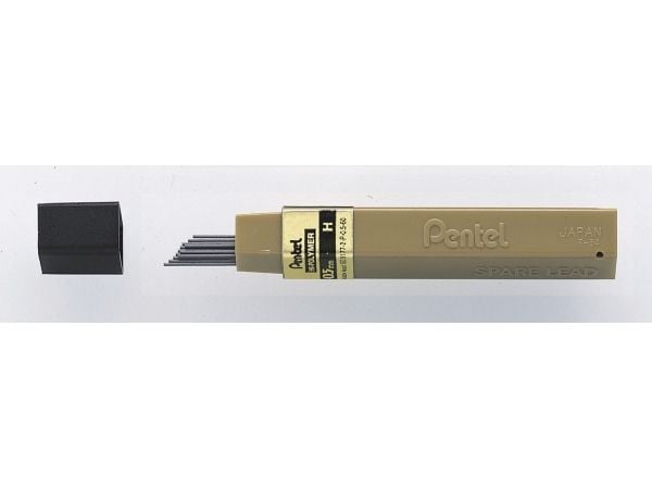 Pentel C505, H, Musta, 0,5 mm, 12 kpl, 1 kpl