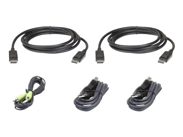 ATEN 2L-7D03UDPX5 - Tastatur / video / musekabelsett (KVM) - TAA-samsvar - for ATEN CS1144DP4C, CS1148DP4, CS1148DP4C