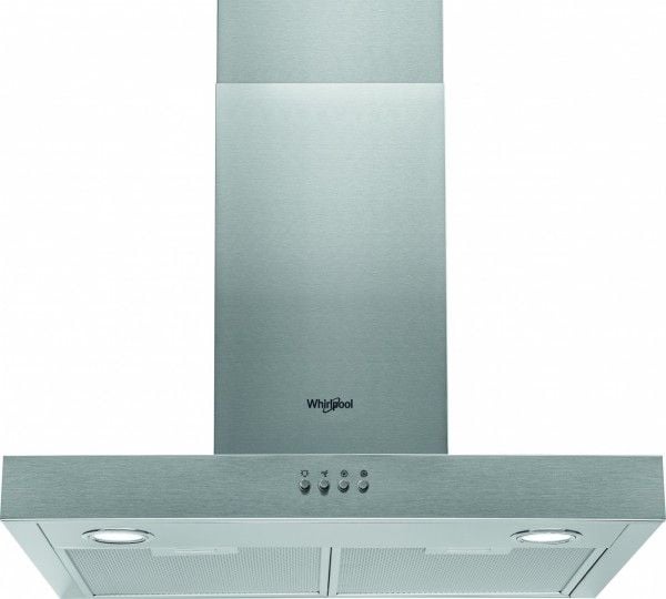 Whirlpool AKR 558/3 IX - Panser - skorsteinsflat - bredde: 59.8 cm - dybde: 45 cm - extraction & recirculation (with additional extraction kit) - r...