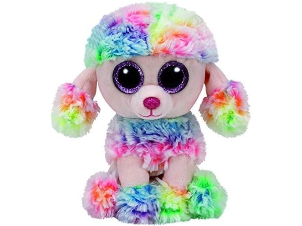 Meteor TY Beanie Boos Poofie - färgglad pudel 15 cm