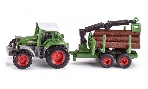 Siku Tractor W Forestry Trailer