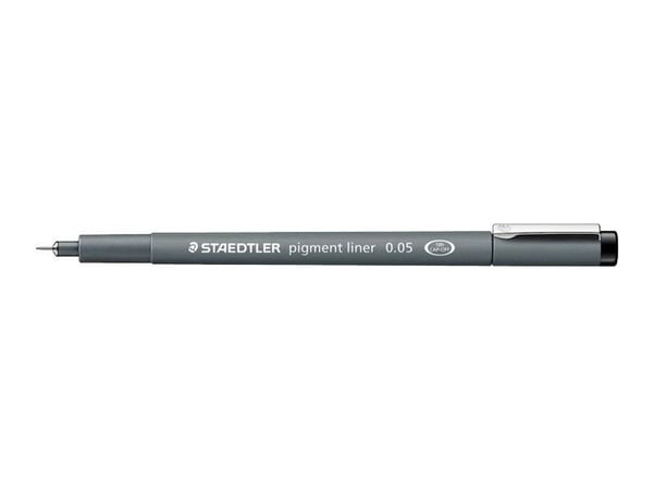 STAEDTLER pigment liner 308 - Fineliner - svart - fargeblekk - 0.05 mm