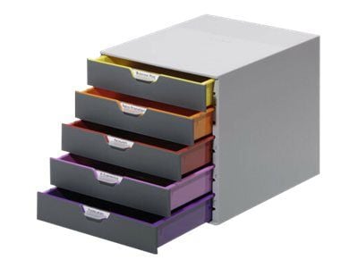 DURABLE VARICOLOR 5 - Skuffskap - 5 skuffer - for ANSI A (Letter) (216 x 279 mm), A4 (210 x 297 mm), C4 (229 x 324 mm), Folio (216 x 330 mm)