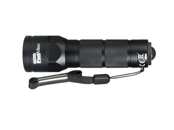 Stanley FatMax, Käsikokoinen taskulamppu, Musta, Alumiini, Painikkeet, Rotaatio, 2 m, IPX4