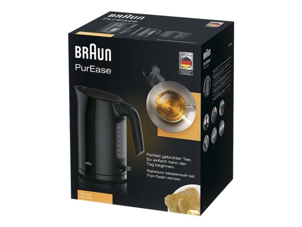 Braun PurEase WK 3100 BK - Kjele - 1.7 liter - 2.2 kW - svart