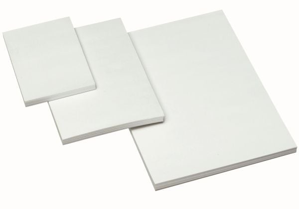Affaldsblok, Bantex, ulinjeret, A6, hvid 105x148mm, 60g/m2 - (5 stk.)