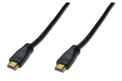 ASSMANN HDMI High Speed - HDMI-kabel - HDMI hann til HDMI hann - 10 m - dobbeltisolert - svart