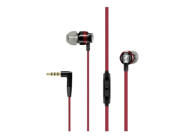 Sennheiser CX 300S - Ørepropper med mikrofon - ørepropp - kablet - 3,5 mm jakk - lydisolerende - rød