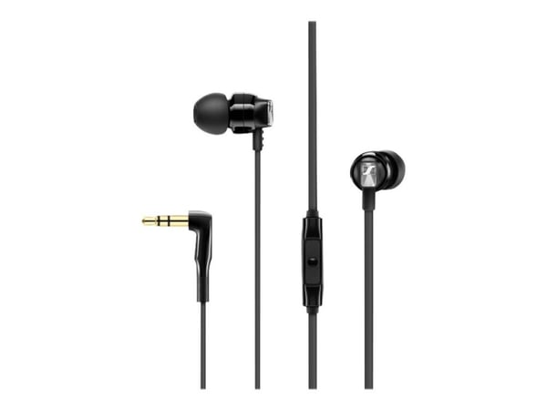 Sennheiser CX 300S - Hörlurar med mikrofon - öronknopp - kabelansluten - 3,5 mm kontakt - ljudisolerande - svart