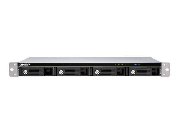 QNAP TR-004U - Harddiskarray - 4 brønner (SATA-300) - USB 3.1 Gen 1 (ekstern) - kan monteres i rack - 1U