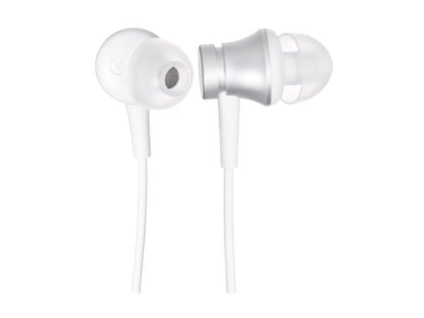 Xiaomi MI Basic - Ørepropper med mikrofon - i øret - kablet - 3,5 mm jakk - sølv