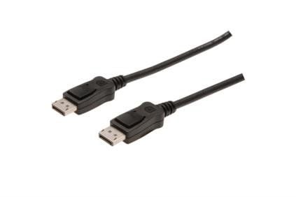 DIGITUS - DisplayPort-kabel - DisplayPort (hann) til DisplayPort (hann) - 1 m - formstøpt, 4K-støtte - svart