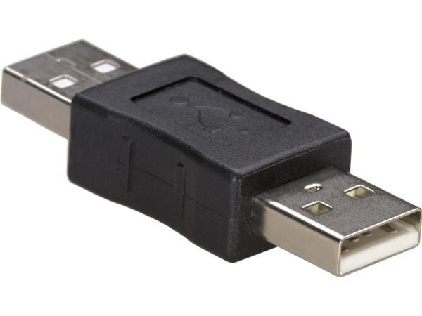 Akyga - USB-hann-hunnveksler - USB (hann) til USB (hann) - svart