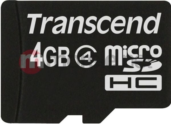 Transcend - Flashminnekort - 4 GB - Class 4 - microSDHC