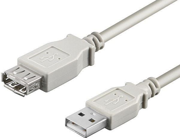 Goobay 68716, 3 m, USB A, USB A, USB 2.0, 0,48 Gbit/s, Grå