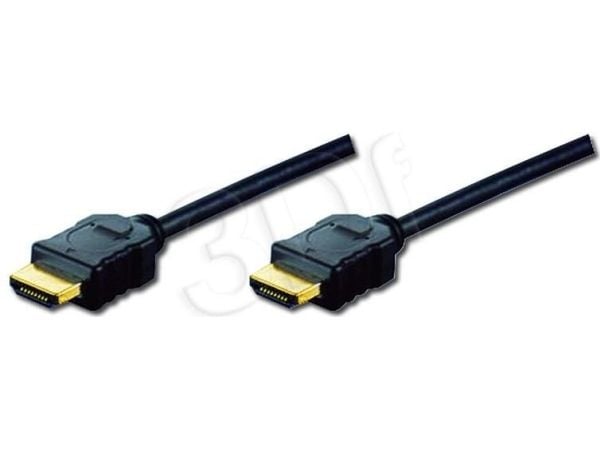 ASSMANN - HDMI-kabel med Ethernet - HDMI hann til HDMI hann - 10 m - trippel beskyttelse - svart