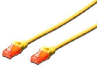Digitus DK-1612-030/Y, 3 m, Cat6, U/UTP (UTP), RJ-45, RJ-45, Keltainen