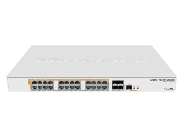 MikroTik Cloud Router Switch CRS328-24P-4S+RM - Switch - L3 - Administreret - 24 x 10/100/1000 (PoE) + 4 x 10 Gigabit SFP+ - monterbar på stativ - ...