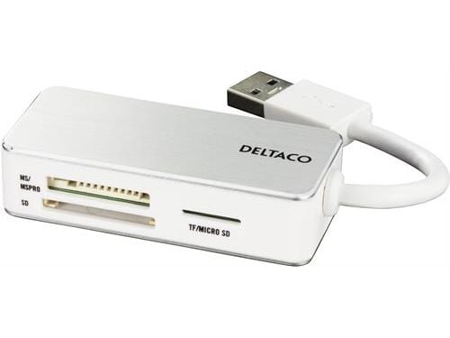 DELTACO UCR-147 - Kortleser (MS PRO, MS PRO Duo, TransFlash, SDHC, microSDHC) - USB 3.0