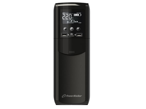 PowerWalker VI 1500 CSW FR - UPS - Växelström 170 - 280 V - 900 Watt - 1500 VA - 9 Ah - USB - utgångskontakter: 8
