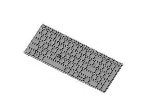 HP Pointstick - Erstatningstastatur for bærbar PC - med styreplate - bakbelysning - Fransk - for ZBook 15 G5, 15 G6, 17 G5, 17 G6