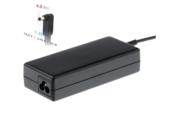 Akyga Dedicated Series AK-ND-55 - Strømadapter - AC 100-250 V - 65 watt - svart