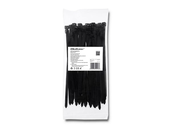 Qoltec - Kaapelinjohtimet - 20 cm - lajitelma (pakkaus 50 kpl)