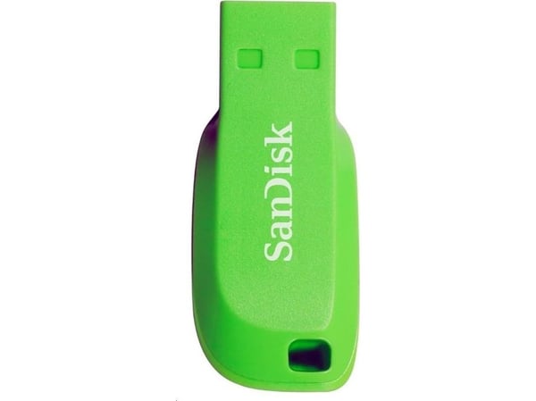 SanDisk Cruzer Blade 64 Gb, 64 GB, USB A-tyyppi, 2.0, Ilman suojusta, Vihreä