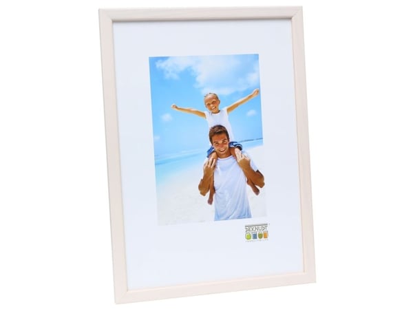 Deknudt S41JL1, Enkel bilderamme, Tre, Hvit, Bord, Vegg, 29,7 x 42 cm, Rektangulær