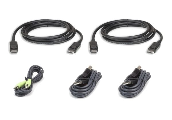 ATEN 2L-7D03UDPX5 - Tastatur / video / musekabelsett (KVM) - TAA-samsvar - for ATEN CS1144DP4C, CS1148DP4, CS1148DP4C