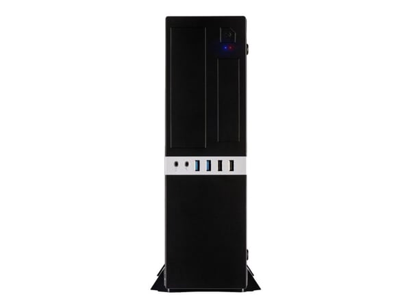 Inter-Tech IT-503 - SFF - mini ATX - ingen strømforsyning (TFX12V) - matt svart - USB/lyd